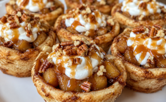 Cinnamon Roll Apple Pies