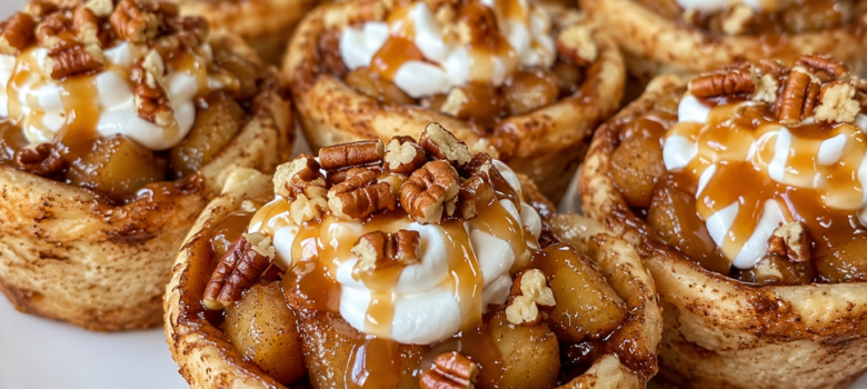 Cinnamon Roll Apple Pie